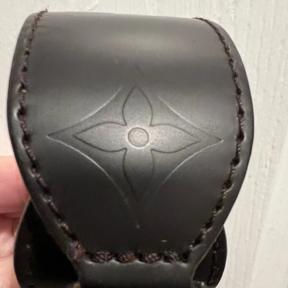 LOUIS VUITTON MONOGRAM GLASE FORCE WRAP LEATHER BRACELET. - Picture 12 of 15